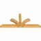 Ekena Millwork Richland Rough Sawn Timber Gable Bracket, Western Red Cedar, 96"W x 44"H x 6"D x 6"F, 11/12 Pitch GBW096X44X0606RIC00RWR - alternate 2